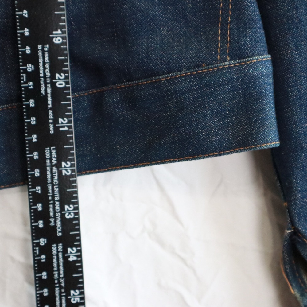 Vtg Wrangler Jean Jacket Mens 36 126MJ No-Fault Denim Grateful Dead Skull USA - Picture 6 of 9